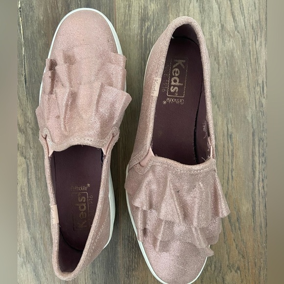 Pink Sparkly Platform Keds - Ladies Size 7 - Picture 5 of 5